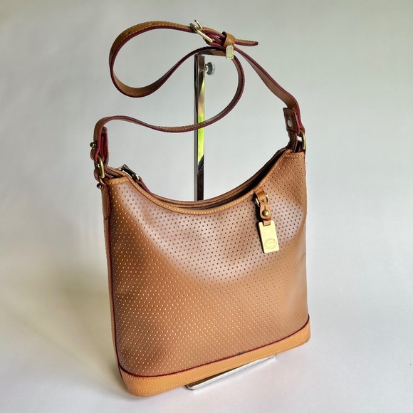 Dooney & Bourke Tan Brown Leather Hobo Shoulder Bag - Picture 2 of 15